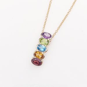 Anhänger Colours 585/- Gelbgold Regenbogen